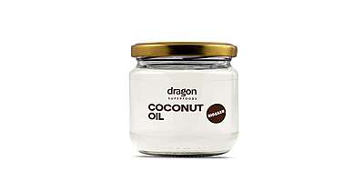 DRAGON SUPERFOODS- COCONUT OIL 300ML.دراجون سوبرفوودز - زيت جوز الهند 300 مل.