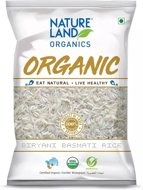 Natureland Biryani Basamti Rice 1 Kg.أرز برياني بسمتي 1 كجم