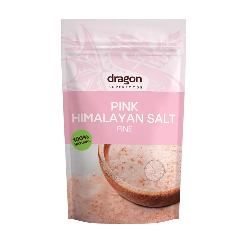 DRAGON SUPERFOODS- PINK HIMALAYAN SALT FINE 500G.دراجون سوبرفوودز - ملح الهيمالايا الوردي الناعم 500 جرام. DRAGON SUPERFOODS- PINK HIMALAYAN SALT FINE 500G.دراجون سوبرفوودز - ملح الهيمالايا الوردي الناعم 500 جرام.