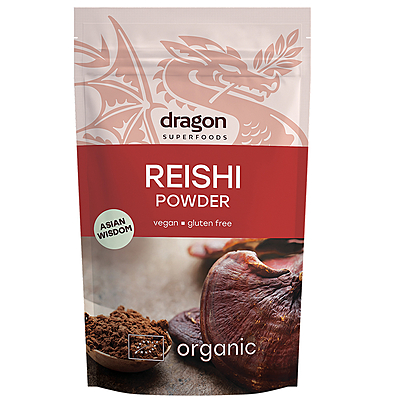 DRAGON SUPERFOODS - REISHI POWDER 100G.دراجون سوبرفوودس - مسحوق ريشي 100 جرام.